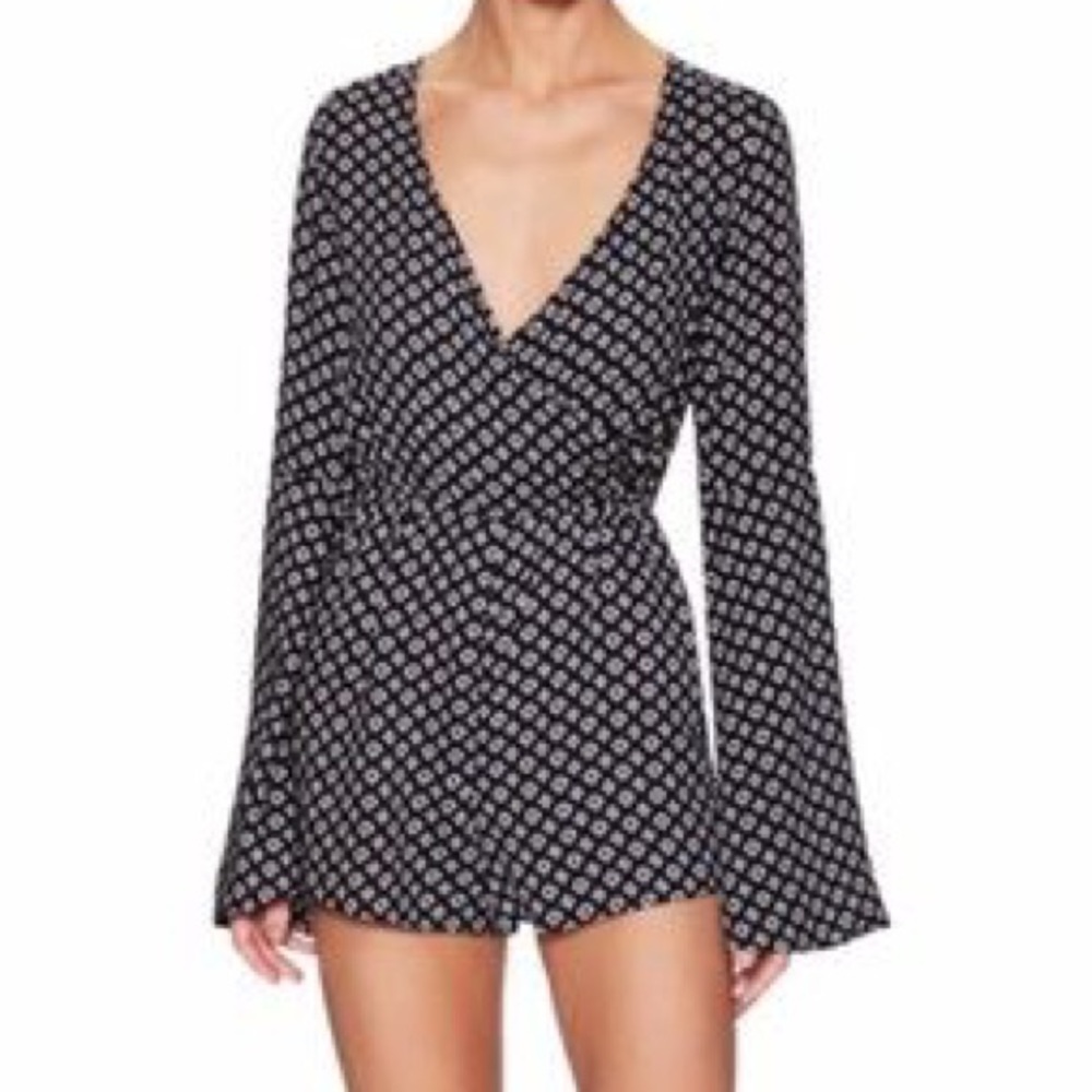 Jach’s Girlfriend New York Bell Sleeve Romper